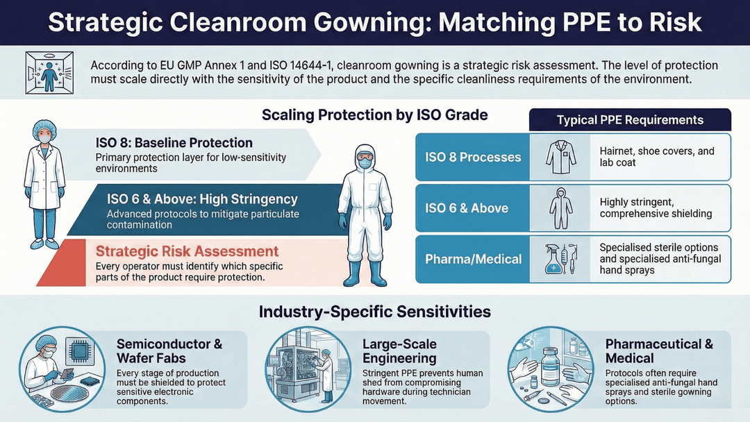 Matching PPE to Risk in Cleanroom Gowning